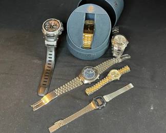 Collection of Casio Seiko Citizen Armitron and Consort Watches