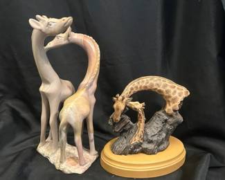 Soapstone Giraffe Statue With Holland Mold Giraffe Figure