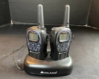 Set of 2 Midland WalkieTalkies with Charging Station