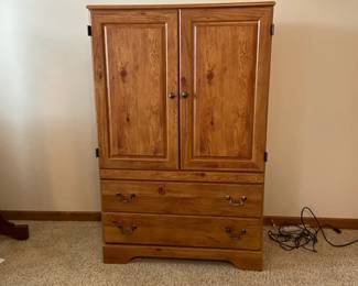 Ashley Furniture Bittersweet TV Armoire Replicated Pine Grain