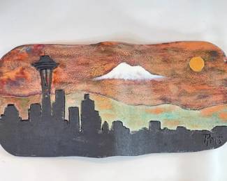 Signed Wall Art  Raku by Robert