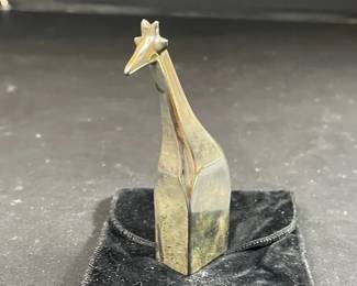 Dansk Silver Plated Giraffe Figure
