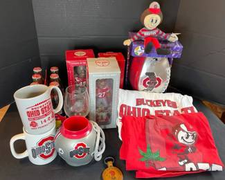 Ohio State Football Memorabilia including Vintage Tshirts Mugs Action Figures and More