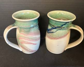 Handmade Stone Fire Pottery Mugs