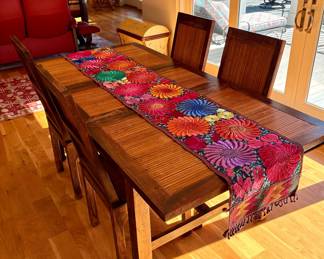 Handmade Costa Rican Fabric Table Runner