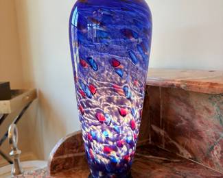 Hand Blown Glass Lamp