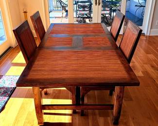 Vintage Teak Dining Table and Chairs