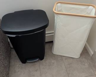 Plastic Step Trash Can and Laundry Hamper