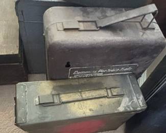 Vintage Metal Tool Chests and Military Ammo Cans second image