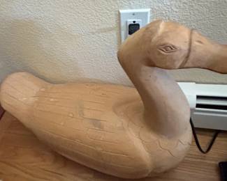 Carved Wooden Duck Decoy