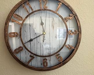 Rustic Farmhouse Wall Clock
