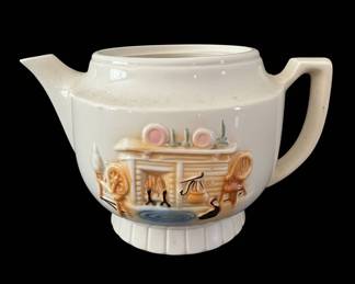 Porcelier Log Cabin Teapot