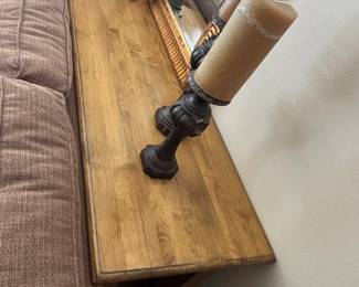 Wooden Console Table with Mirror