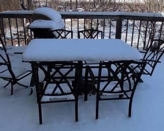 Wrought Iron Patio Dining Set