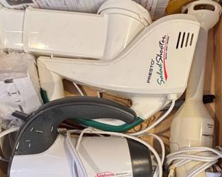 Presto Salad Shooter Electric Slicer Shredder and Sunbeam Mixmaster Hand Mixer