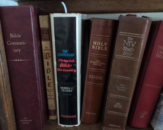 Collection of Assorted Bibles and Religious Reference Books second image
