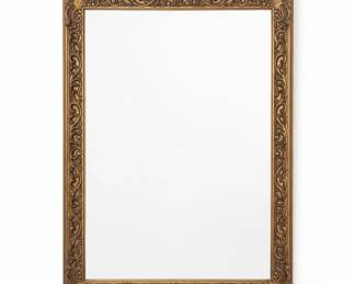 Ornate Gilt Wood Mirror with Scrolling Acanthus Leaf Motif second image