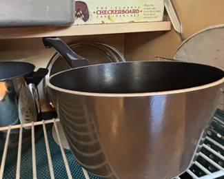 Assorted Cookware, Proctor Silex Toaster, and Checkerboard Cake Pans third image