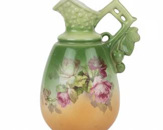 Pair of Royal Bonn Ceramic Pitchers with Floral Motif third image