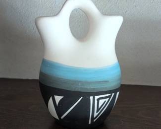 Cheyenne Pottery Spirit Dancer Wedding Vase