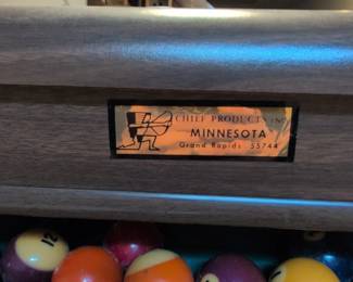 Minnesota Chief Products Inc. Pool Hall Billiard Table third image