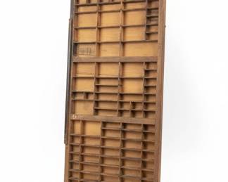 Antique Hamilton Wood Printers Typecase or Letterpress Tray