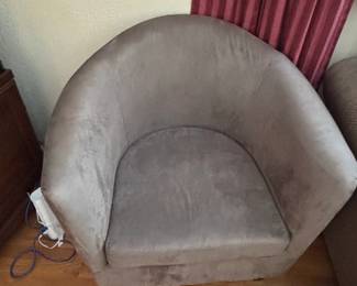 Christopher Knight Home Wilmot Modern Swivel Barrel Chair