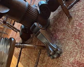 Round Pedestal Dining Table with Four Chairs third image