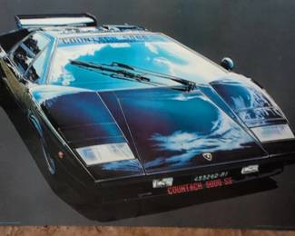 Vintage s Lamborghini Countach S Poster