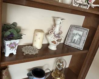 Vintage Decorative Ceramic Vase with Floral Motif