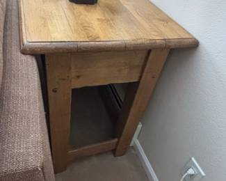 Wooden Console Table with Mirror second image