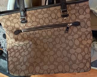 Coach Signature Tote Bag and Vera Bradley Tote Bag