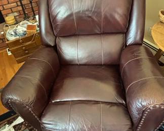 Brown Leather Recliner Chair