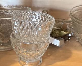 Assorted Glassware including Depression Glass and Pressed Glass Bowls, Ceramic Bowls third image