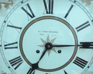 Eli Terry Jr. Pillar and Scroll Shelf Clock