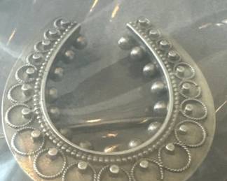 Victorian sterling brooch
