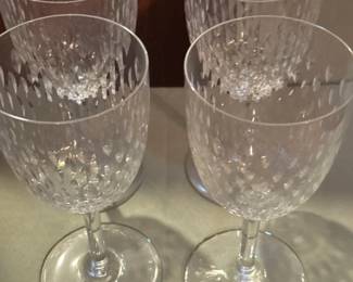Mid century crystal glass set