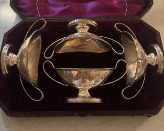 Hallmarked  sterling silver service