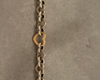 Tiffany and Co. Sterling and gold bracelet SOLD