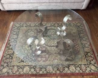 Vintage glass table