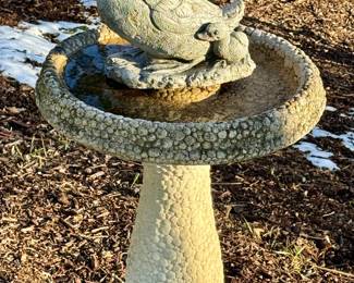 Cement Bird Bath