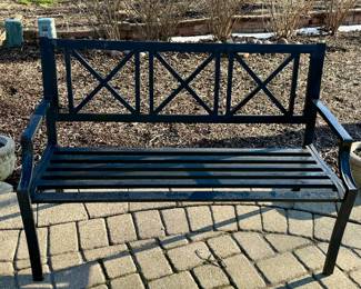 Outdoor Bench in Black