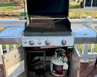 All Stainless Steel Weber Genesis Propane Gas Grill with Side Burner