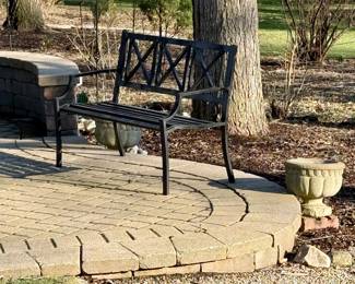 Outdoor Bench in Black