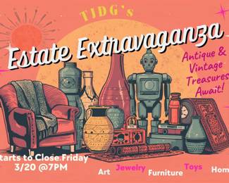 Charming Vintage Estates Extravaganza Flyer