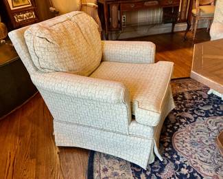 Four swivel rocker club chairs