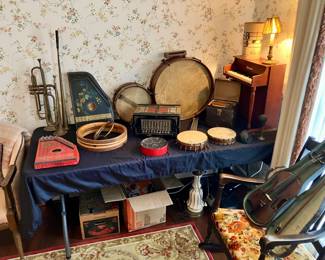 Antique musical instruments