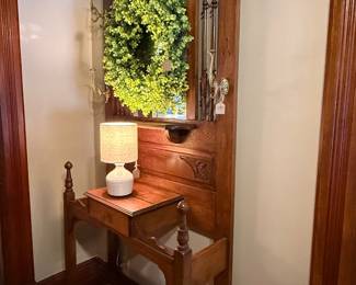 Antique hall tree