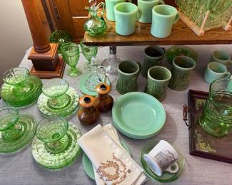 Jadeite mugs and much more 
