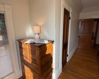 Antique dressers and lamps 